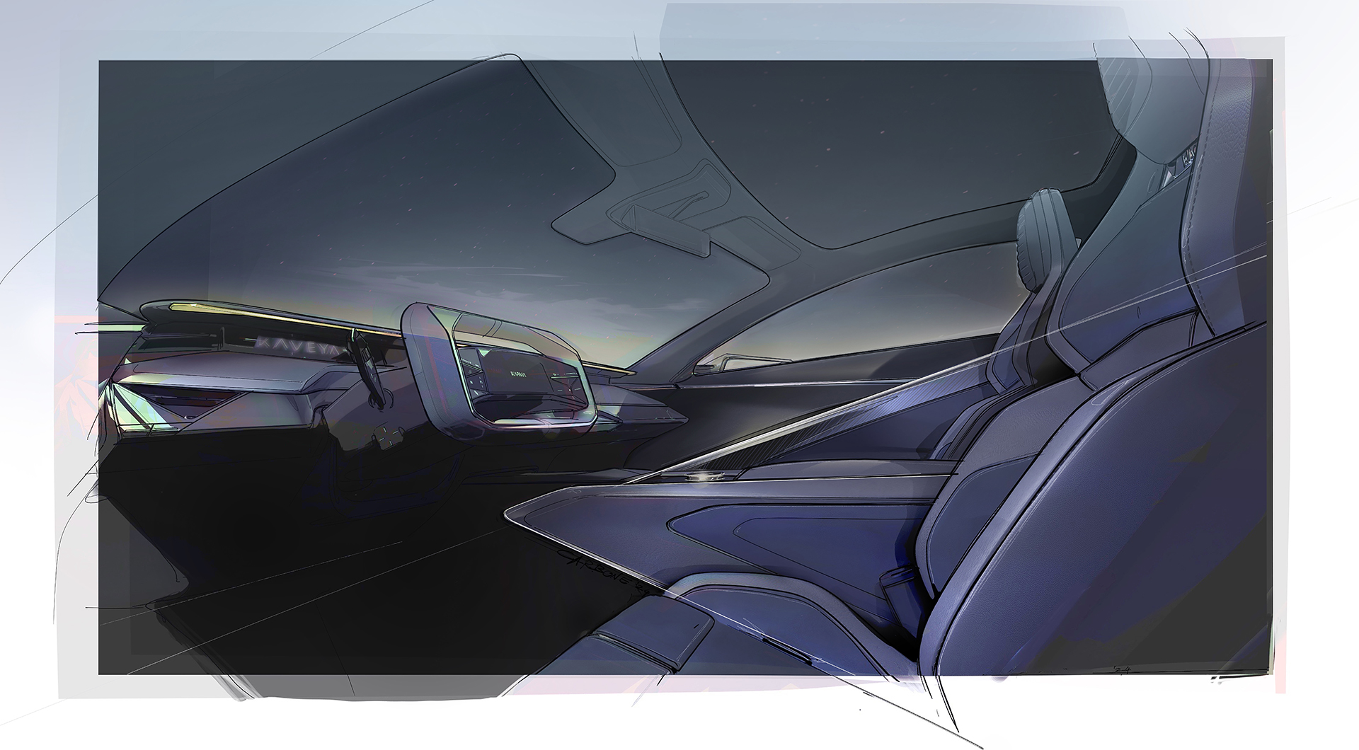 Karma Kaveya (2023) – Design Sketch – Interior