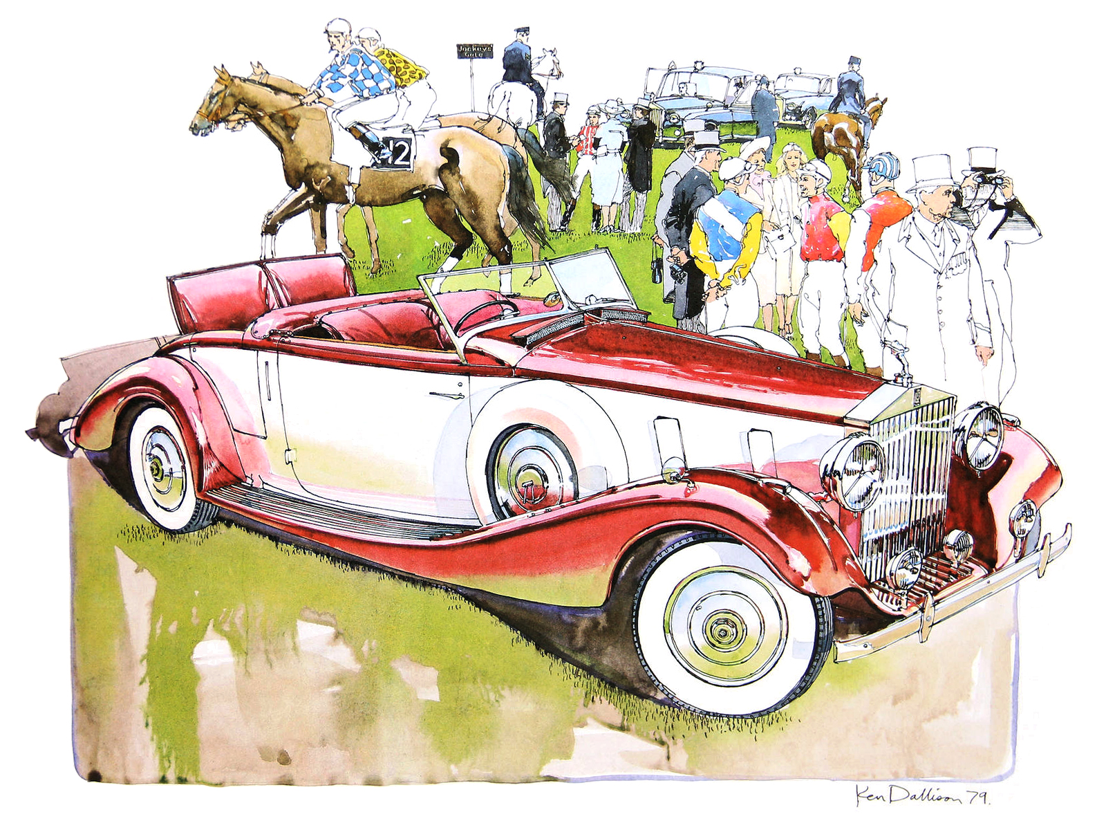 Rolls-Royce Phantom ll Henley Roadster: Illustrated by Ken Dallison