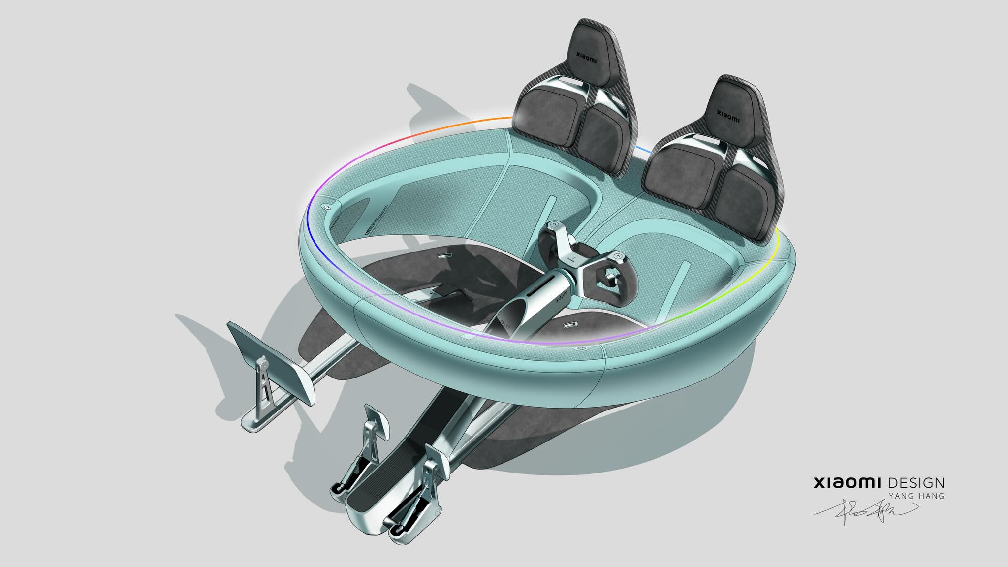 Xiaomi Vision GT (2026) – Interior Design Sketch by Yang Hang