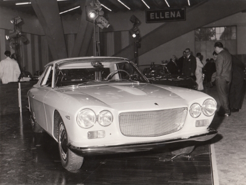 Vintage first Pininfarina Fiat 2300 Coupé Speciale 2 Posti Prototype Press Photo