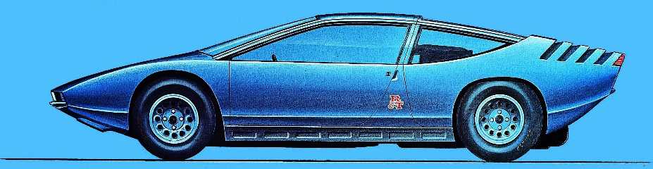 Alfa Romeo 33 Iguana (ItalDesign), 1968 - Design Sketch