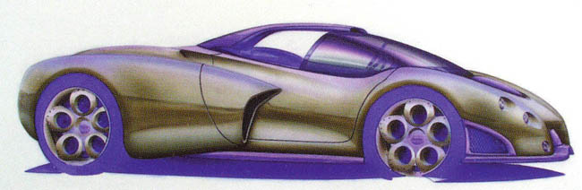 Heuliez Pregunta, 1998 – Design Sketch
