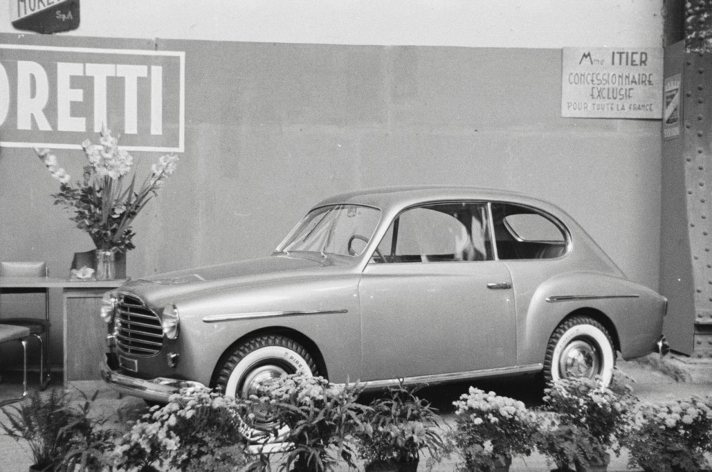 Moretti 750 Berlina 1a serie, 1953 - Paris Auto Show