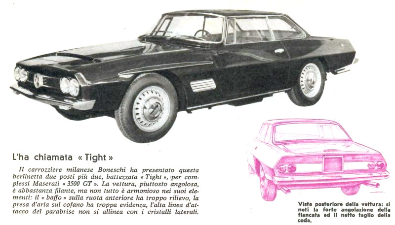 Maserati 3500 GT Tight (Boneschi), 1962