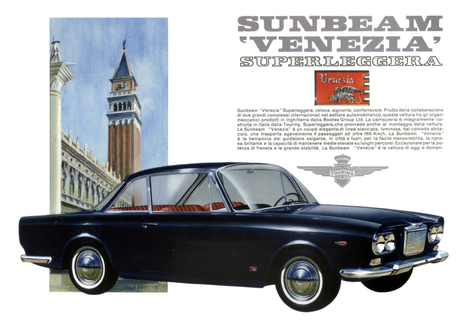 Sunbeam Venezia (Touring), 1963 - Sales Brochure