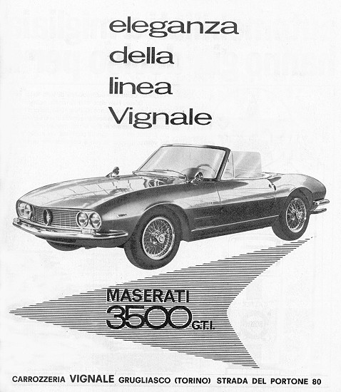 Maserati 3500 GTI Spider (Vignale), 1963