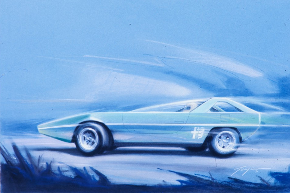 Alfa Romeo Caimano (ItalDesign), 1971 - Design Sketch by Giugiaro