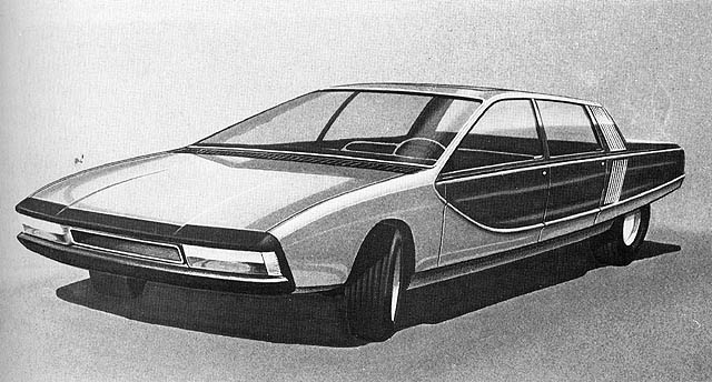 NSU Ro-80 (Pininfarina), 1971 - Design Sketch