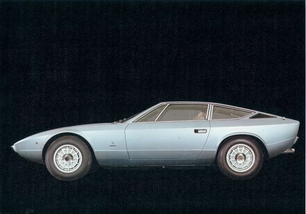 Maserati Khamsin (Bertone), 1972 - Exterior photo from original factory brochure