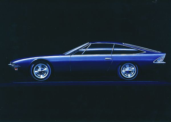 Maserati Khamsin, 1972 - A design drawing by Carrozzeria Bertone
