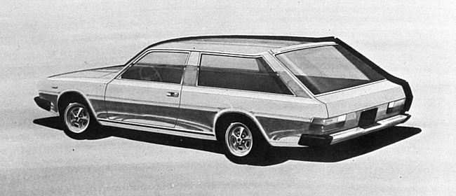 Fiat 130 Maremma (Pininfarina), 1974 - Design Sketch