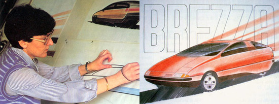 Ford Brezza (Ghia), 1982 - Design Process