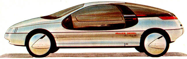 Heuliez Atlantic, 1986 - Design Sketch