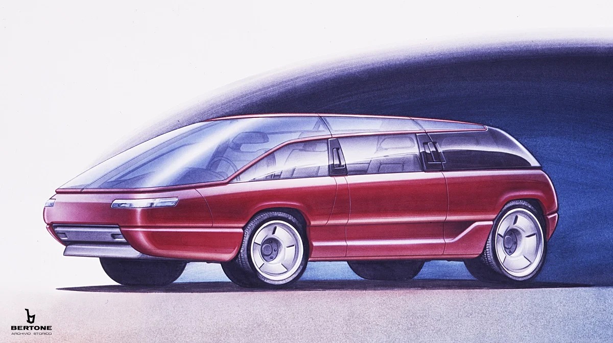 Lamborghini Genesis (Bertone), 1988 - Design Sketch