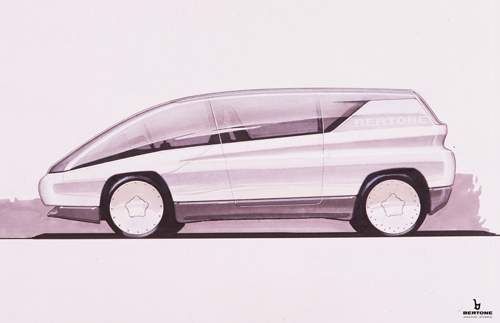 Lamborghini Genesis (Bertone), 1988 - Design Sketch