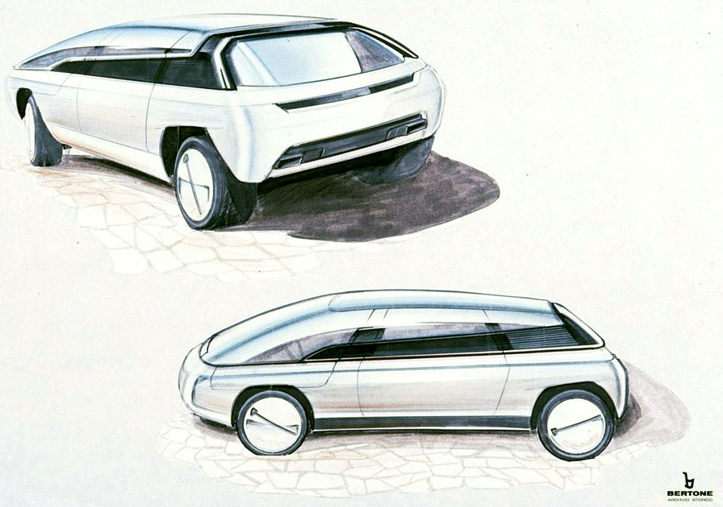 Lamborghini Genesis (Bertone), 1988 - Design Sketch