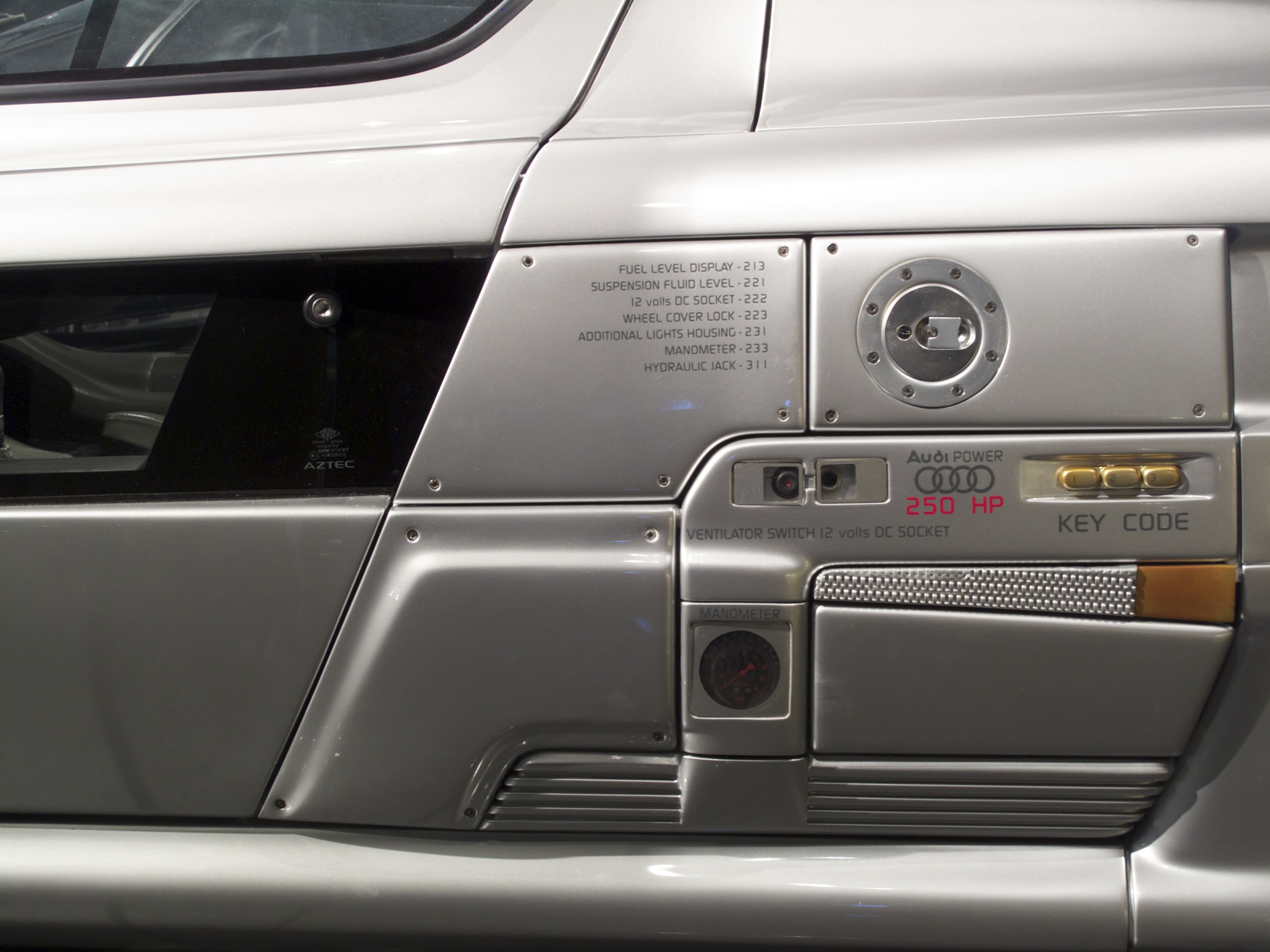ItalDesign Aztec, 1988 - Left side detail