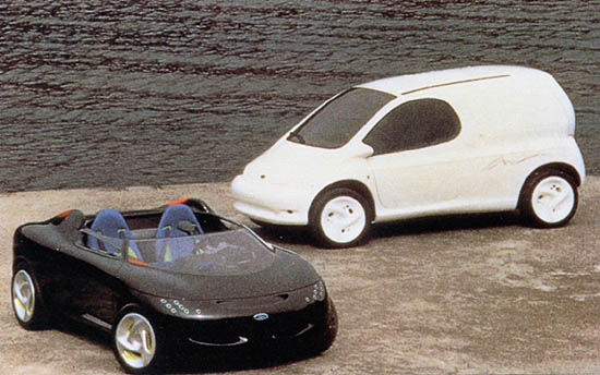 Ford Zig Roadster and Zag Minivan (Ghia), 1990
