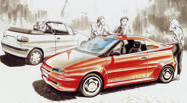 Fiat Punto Racer (Bertone), 1994 - Design sketch