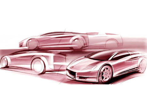 Toyota Alessandro Volta (ItalDesign), 2004 - Design Sketch