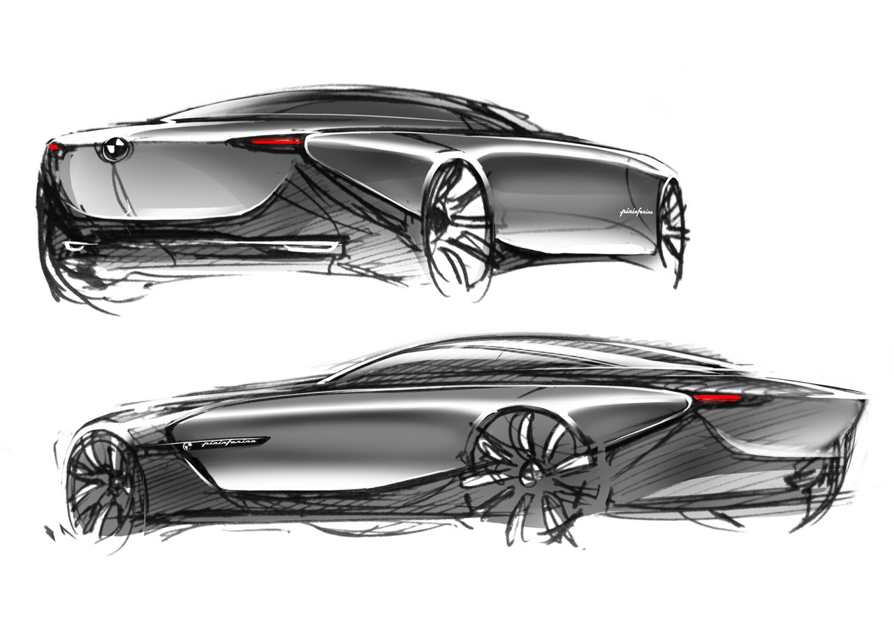 BMW Gran Lusso Coupe (Pininfarina), 2013 - Design Sketches