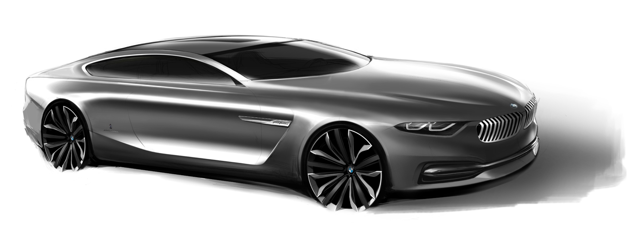 BMW Gran Lusso Coupe (Pininfarina), 2013 - Design Sketch
