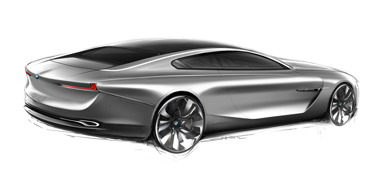 BMW Gran Lusso Coupe (Pininfarina), 2013 - Design Sketch