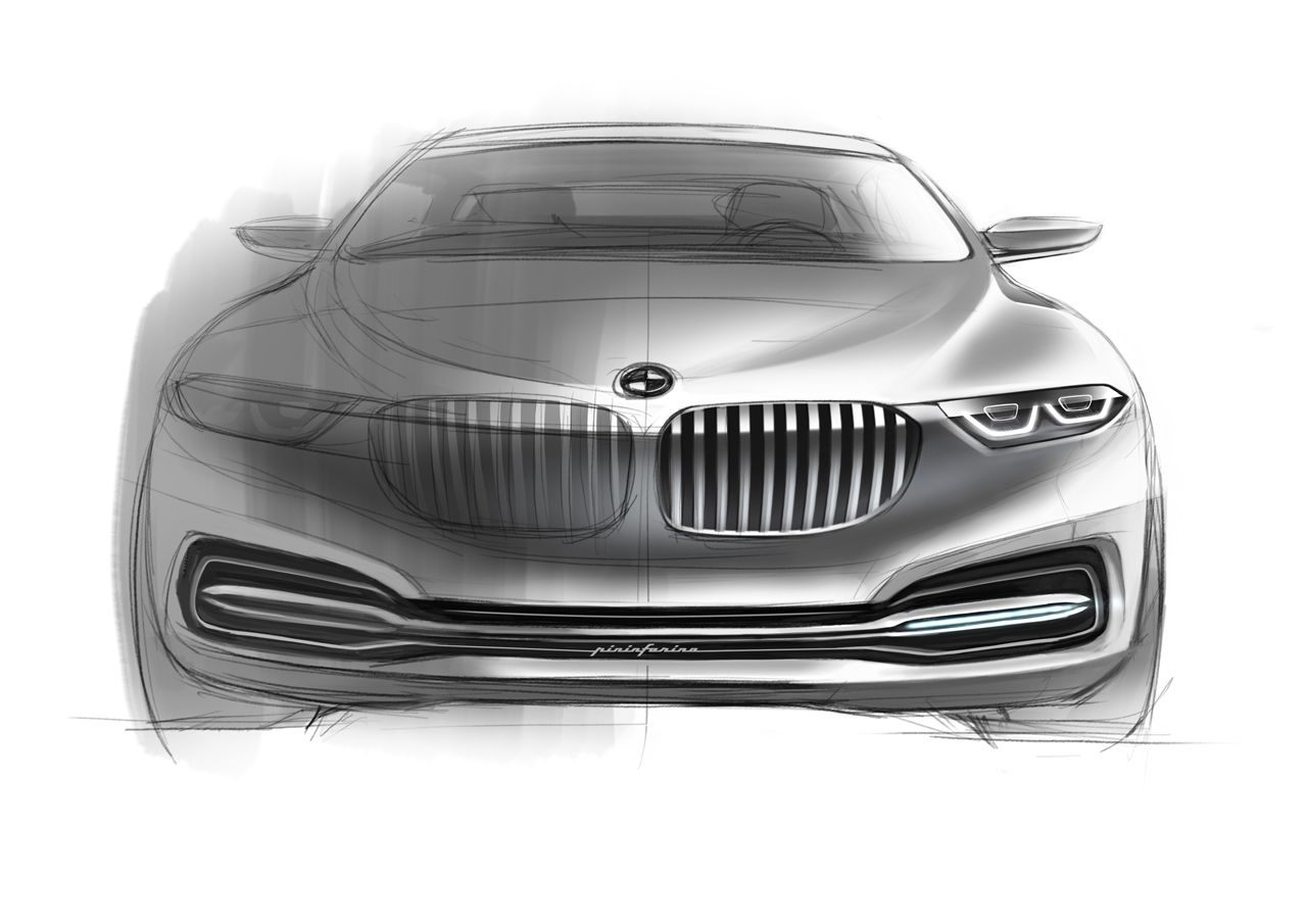 BMW Gran Lusso Coupe (Pininfarina), 2013 - Design Sketch