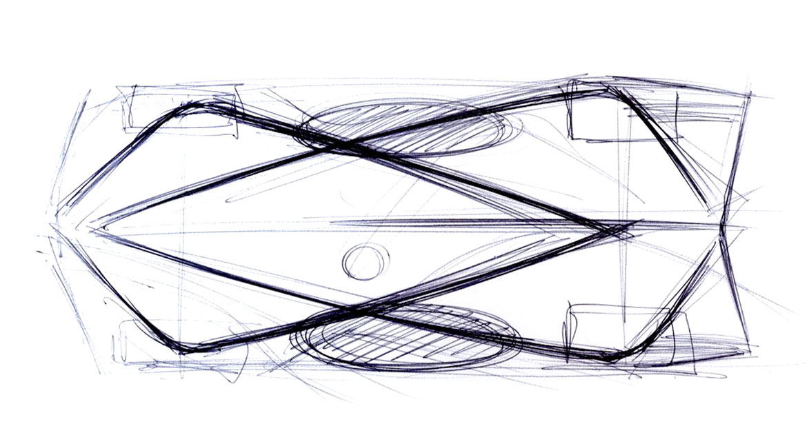 Pininfarina H2 Speed, 2016 - Design Sketch