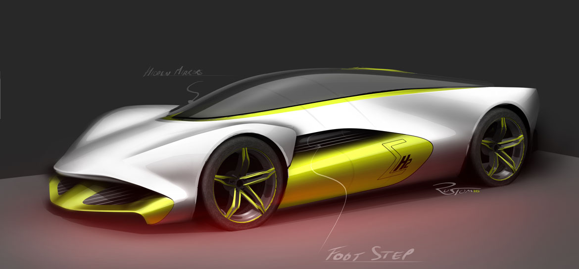 Pininfarina H2 Speed, 2016 - Design Sketch