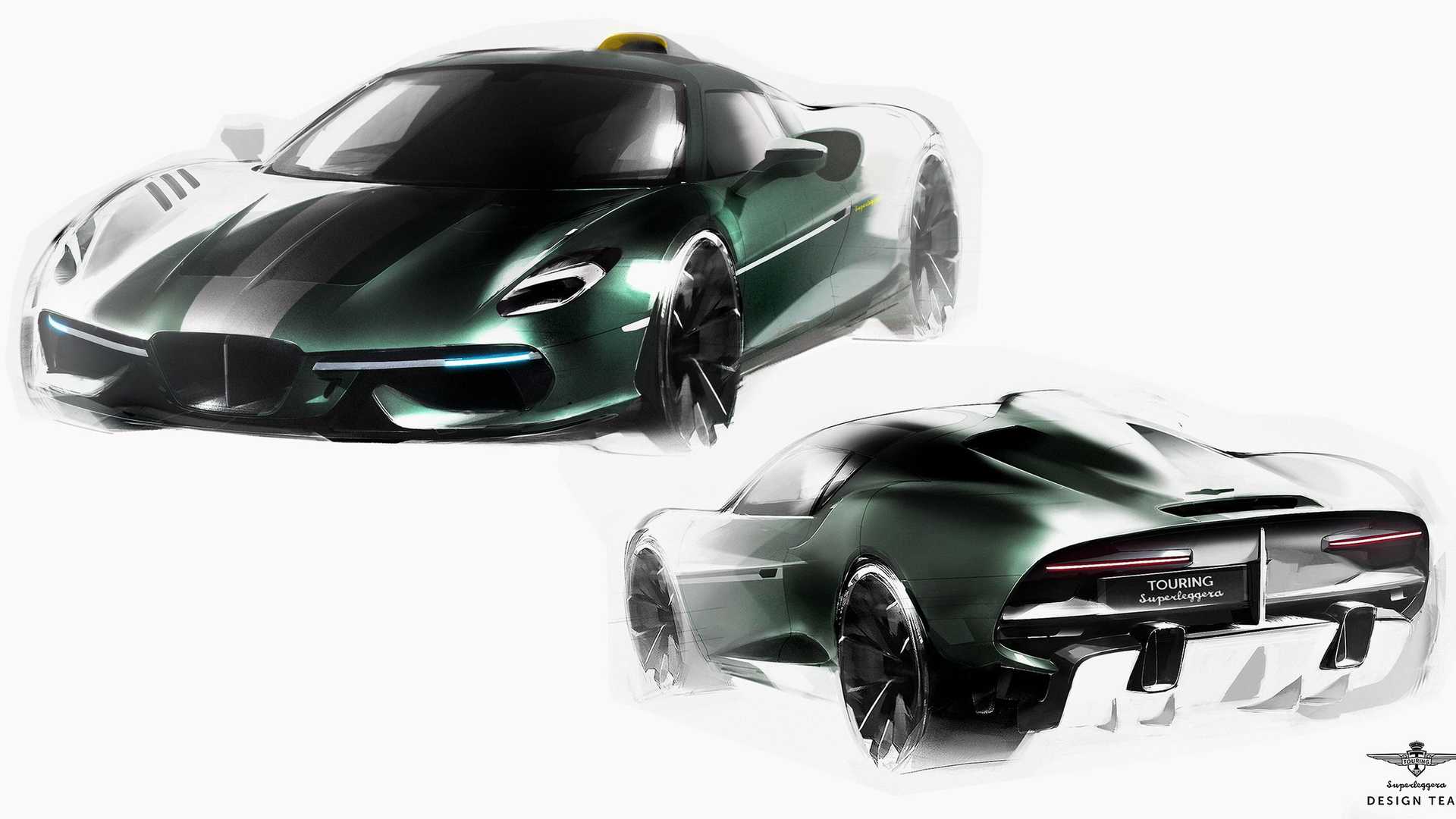 Touring Superleggera Arese RH95, 2021 - Design Sketch