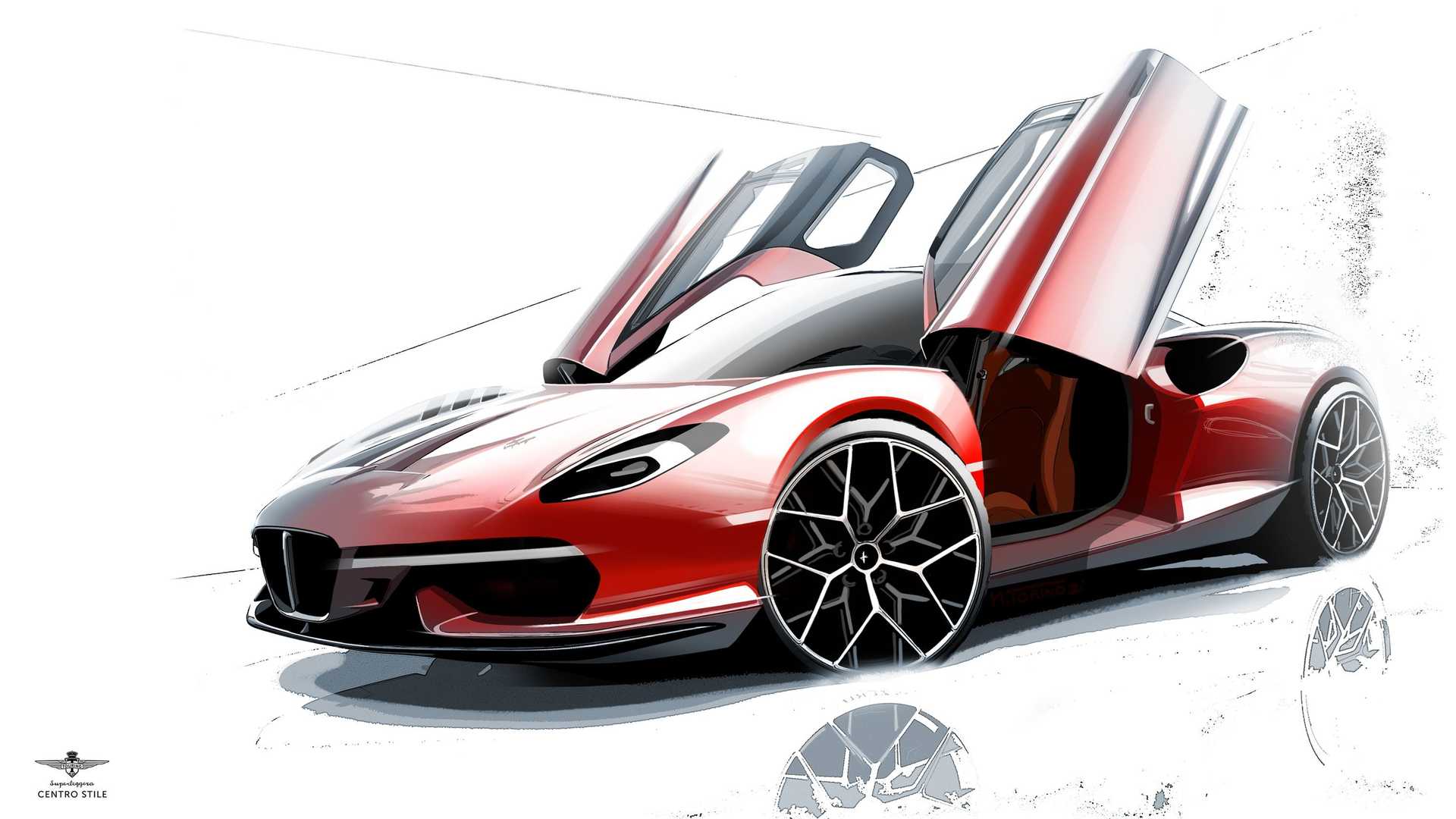 Touring Superleggera Arese RH95, 2021 - Design Sketch