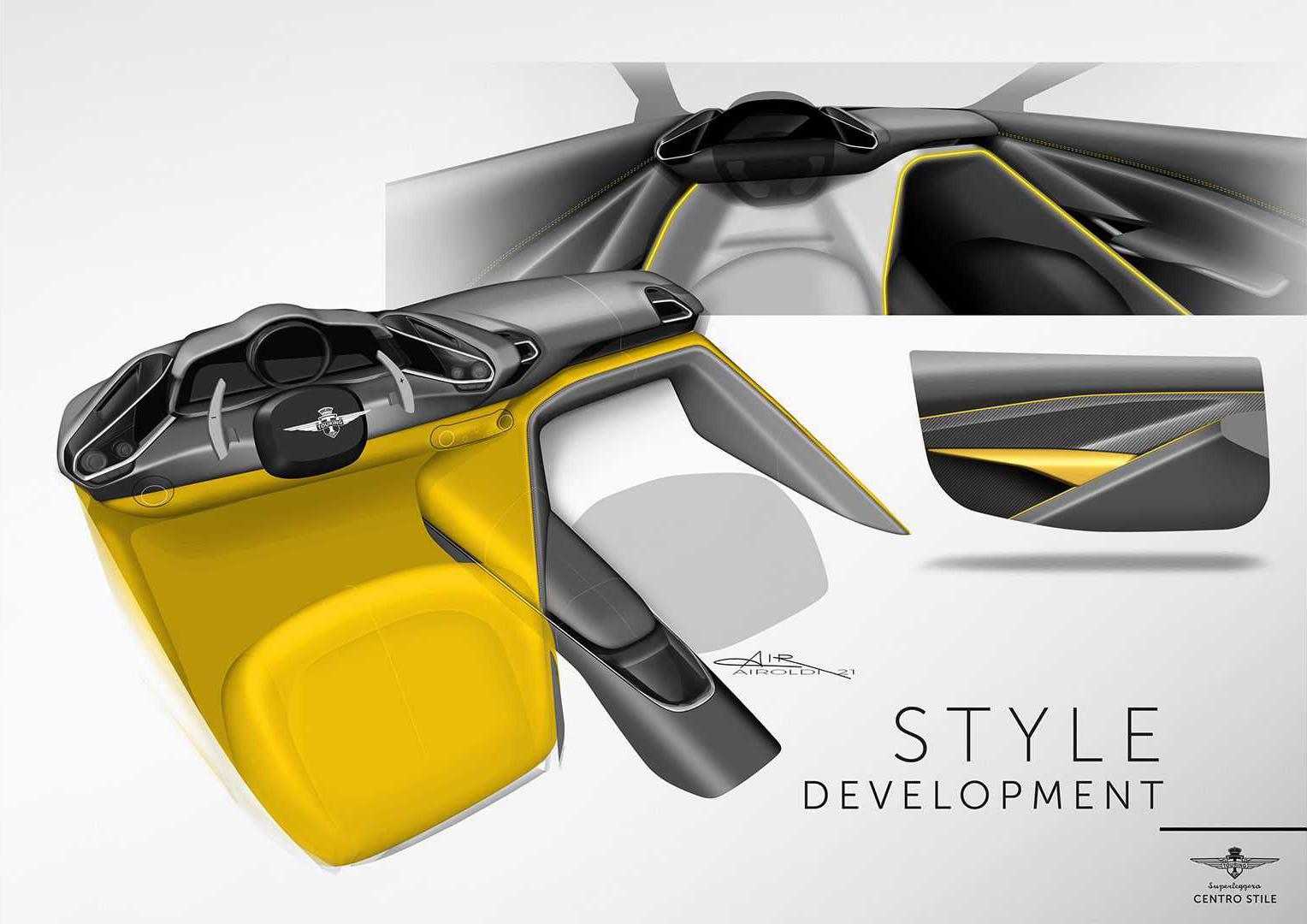 Touring Superleggera Arese RH95, 2021 - Design Sketch