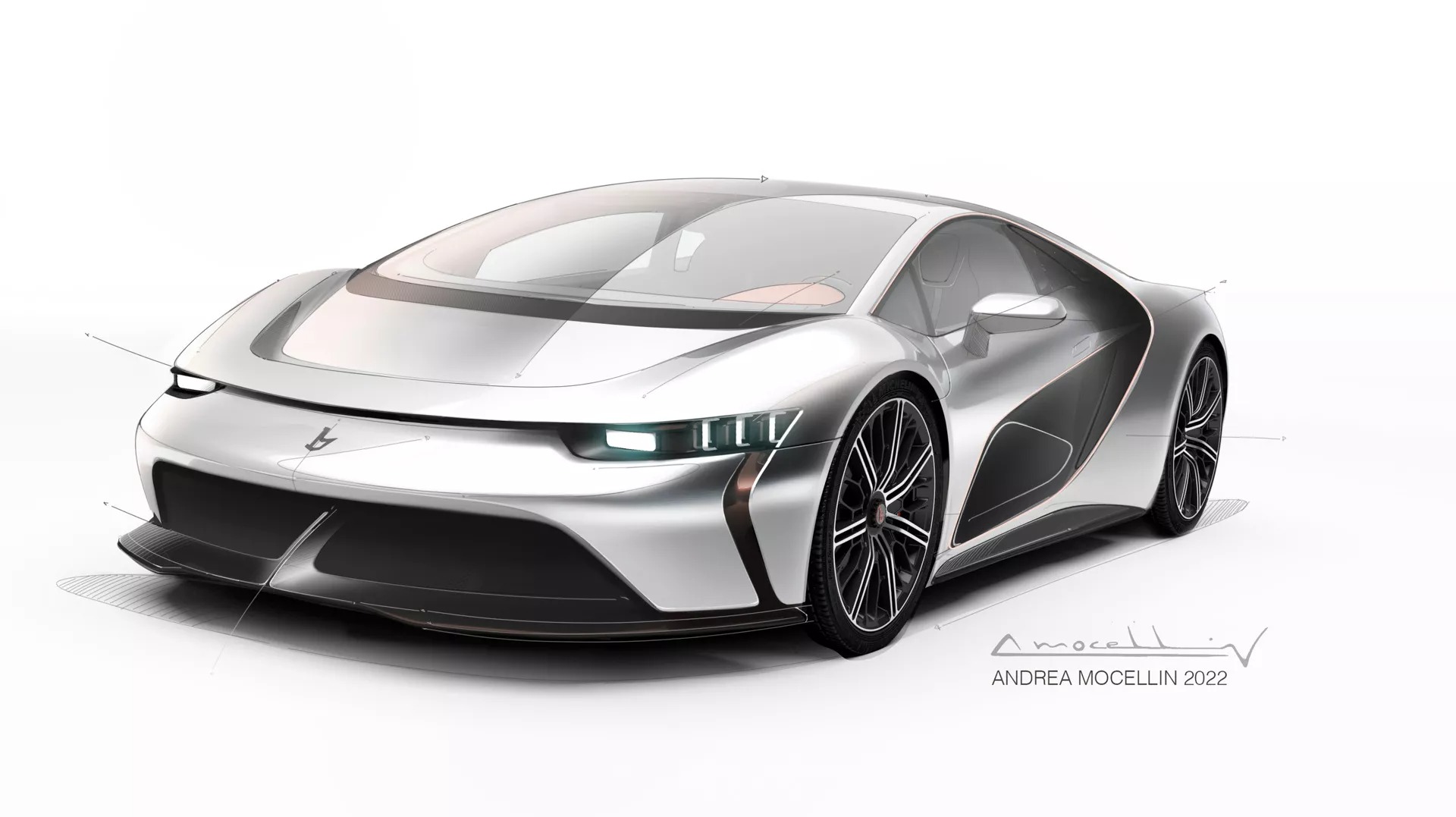 Bertone GB110, 2022 – Design Sketch by Andrea Mocellin