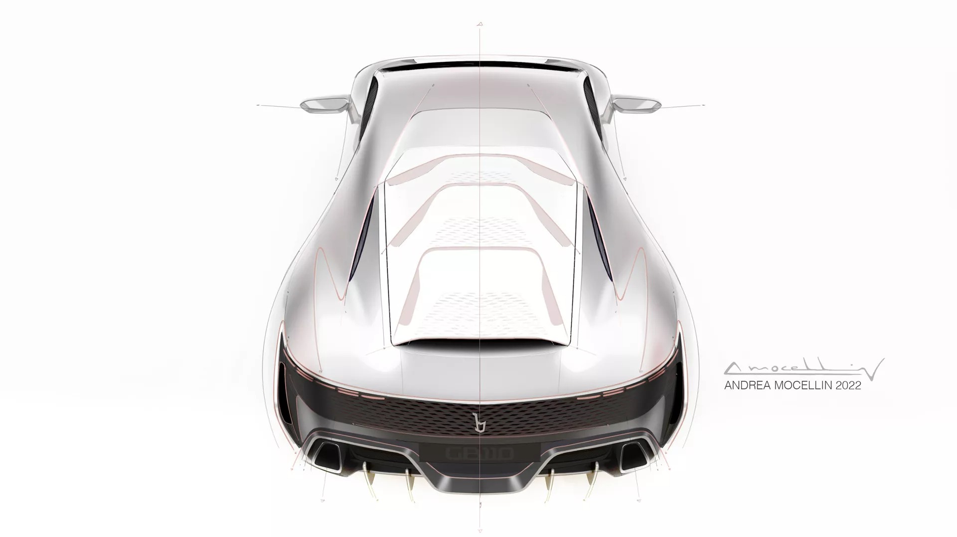 Bertone GB110, 2022 – Design Sketch by Andrea Mocellin