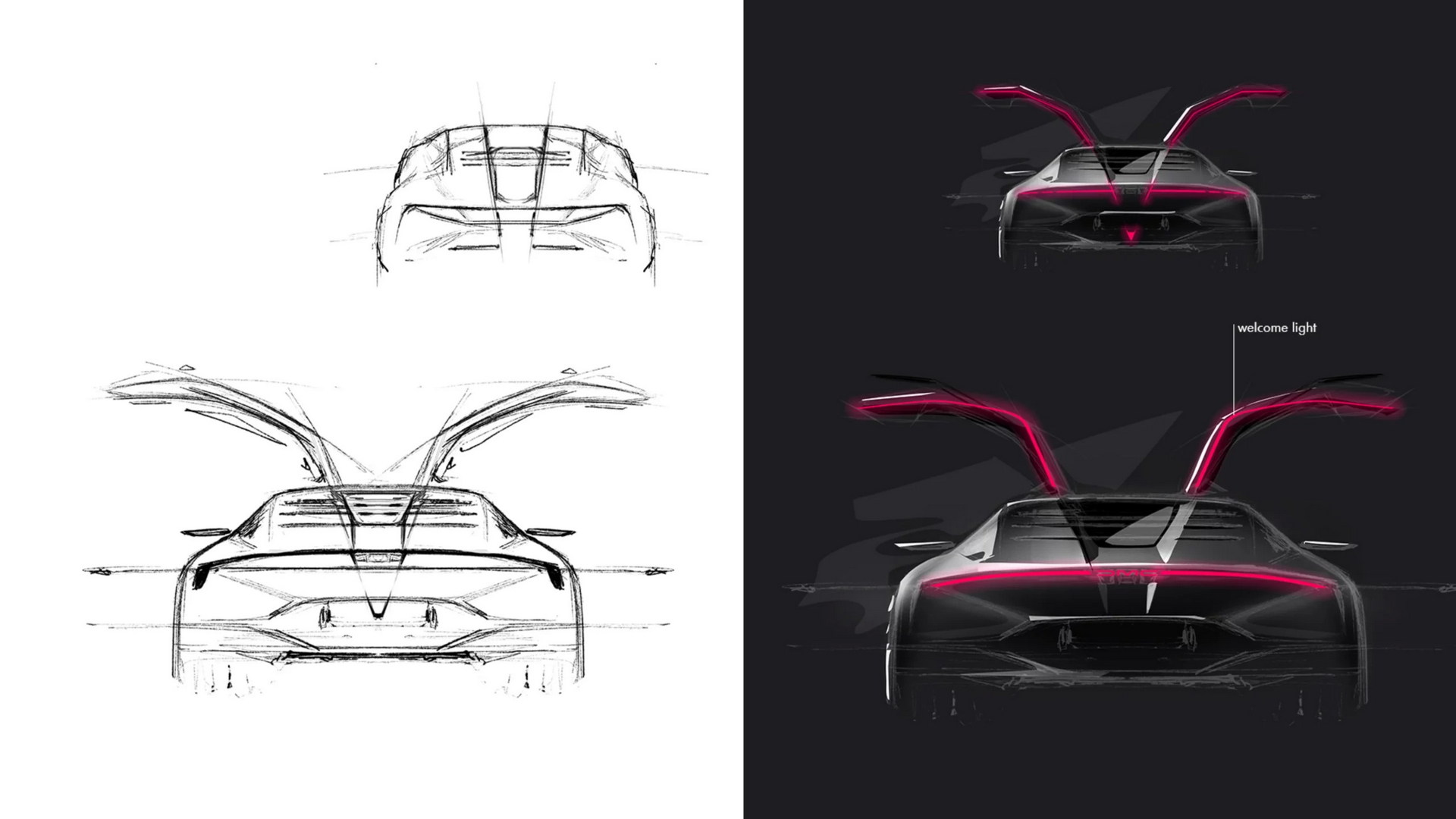 DeLorean Alpha5 (ItalDesign), 2022 – Design Sketch