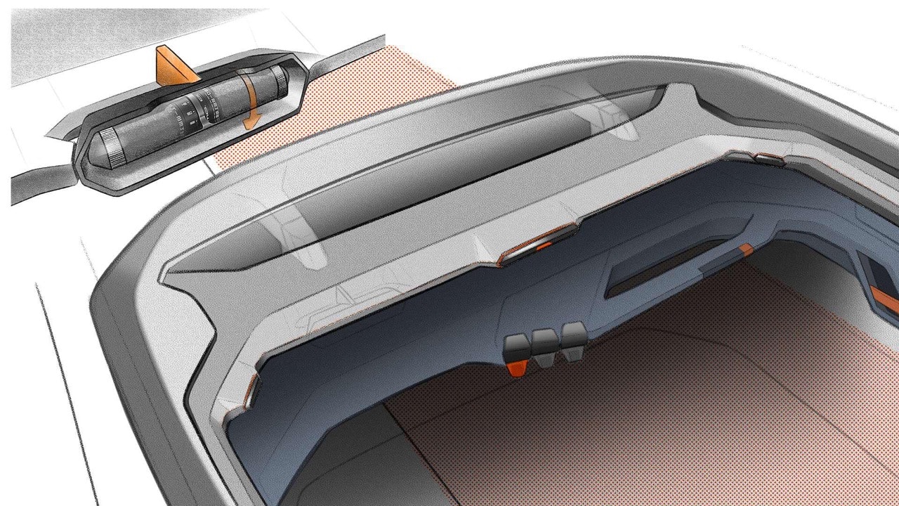 Mitsubishi Moonstone Concept (IED), 2023 – Design Sketch – Interior