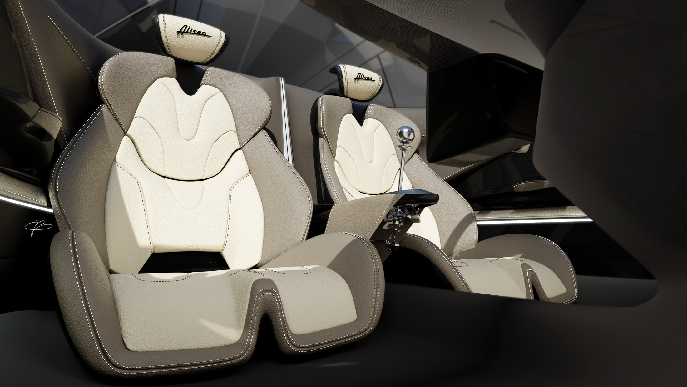 Pagani Alisea Concept (IED), 2024 – Design Sketch – Interior