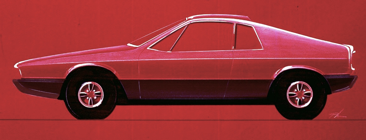 Lancia Beta Montecarlo – Design Sketch